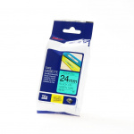 Brother Tape TZE-751 24mm Svart på Grön