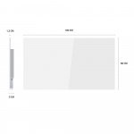 Hombli Smart Infrarød Varmer Glasspanel 600w Hvit