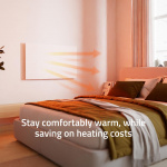 Hombli Smart Infrarød Varmer Glasspanel 600w Hvit