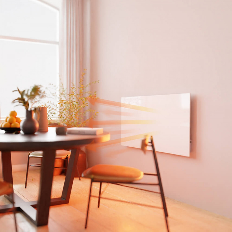 Hombli Smart Infrarød Varmer Glasspanel 600w Hvit