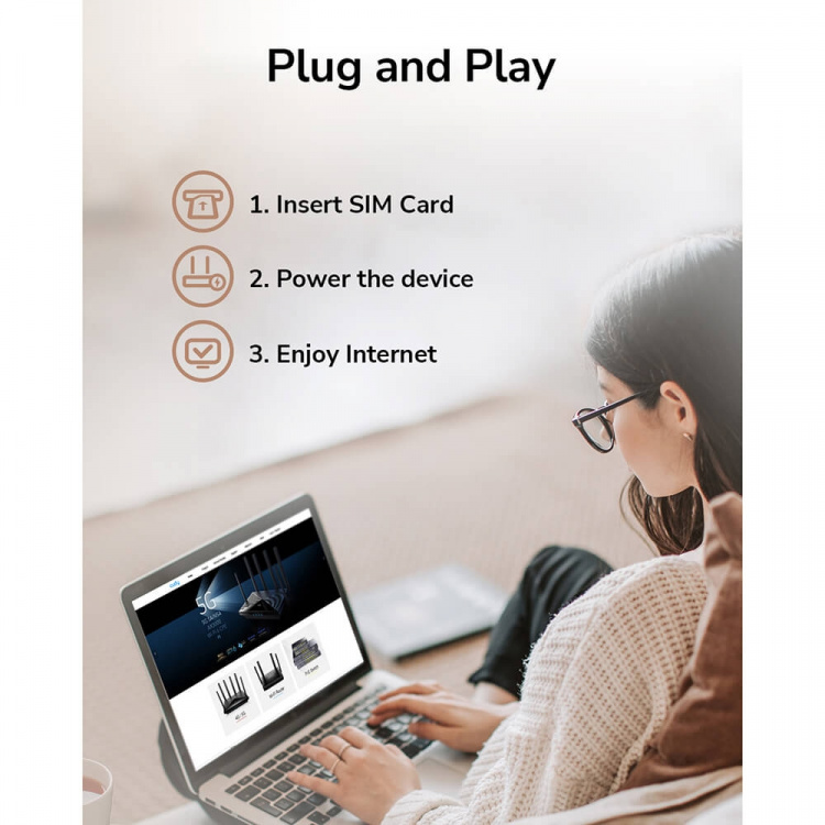 CUDY 4G Router LT12 Cat 12 AC1200 Gigabit Dual-SIM CUDY 4G Router LT12 Cat 12 AC1200 Gigabit Dual-SIM