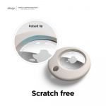 Elago Deksel med nøkkelring for AirTag Lysegrå