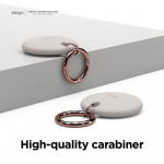 Elago Deksel med nøkkelring for AirTag Lysegrå