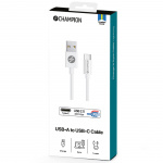 Champion USB-A til USB-C-kabel 1 m hvit