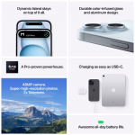 Apple iPhone 15 128 GB Svart