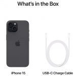 Apple iPhone 15 128 GB Svart