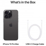 Apple iPhone 15 Pro Max 256 GB svart titan
