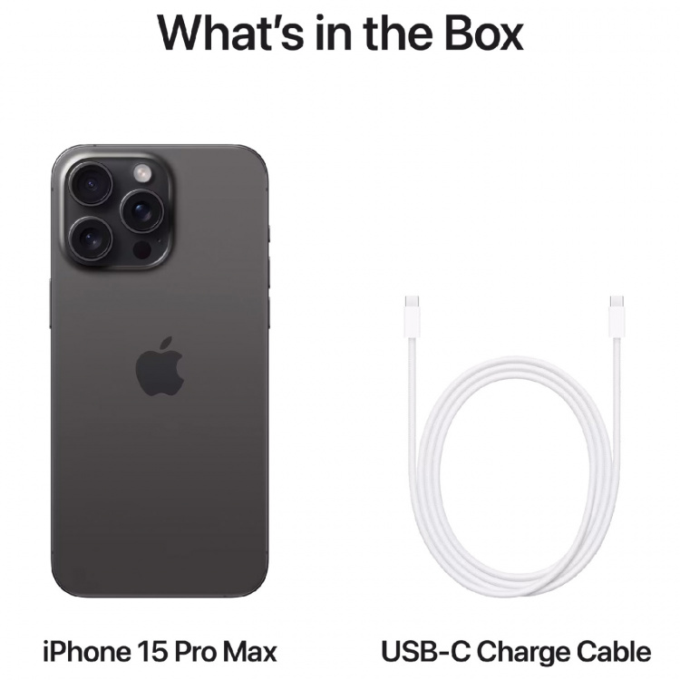 Apple iPhone 15 Pro Max 256 GB svart titan