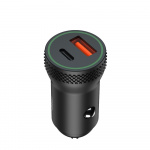 XO CC33 - Billader PD QC 3.0, 18 W, 1x USB, 1x USB-C, svart XO CC33 - Billader PD QC 3.0, 18 W, 1x USB, 1x USB-C, svart