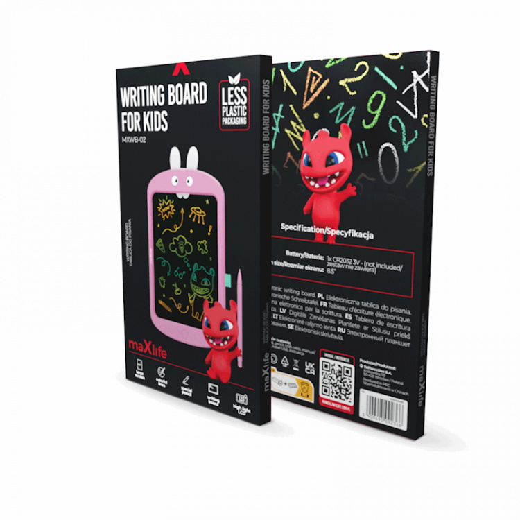 Maxlife MXWB-02 - Tegnebrett, rosa Maxlife MXWB-02 - Tegnebrett, rosa