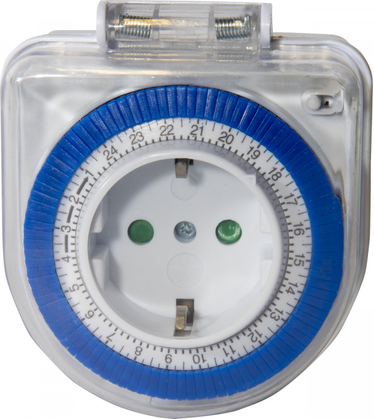 AIRAM Tidsur IP44, 24 timer, støpsel