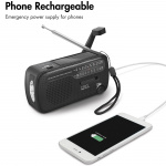 LogiLink Sveivradio med lommelykt og solcellepanel Svart LogiLink Sveivradio med lommelykt og solcellepanel Svart