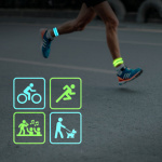 LogiLink LED-refleksarmbånd Slap-wrap 2-pakning Blå + Grønn LogiLink LED-refleksarmbånd Slap-wrap 2-pakning Blå + Grønn