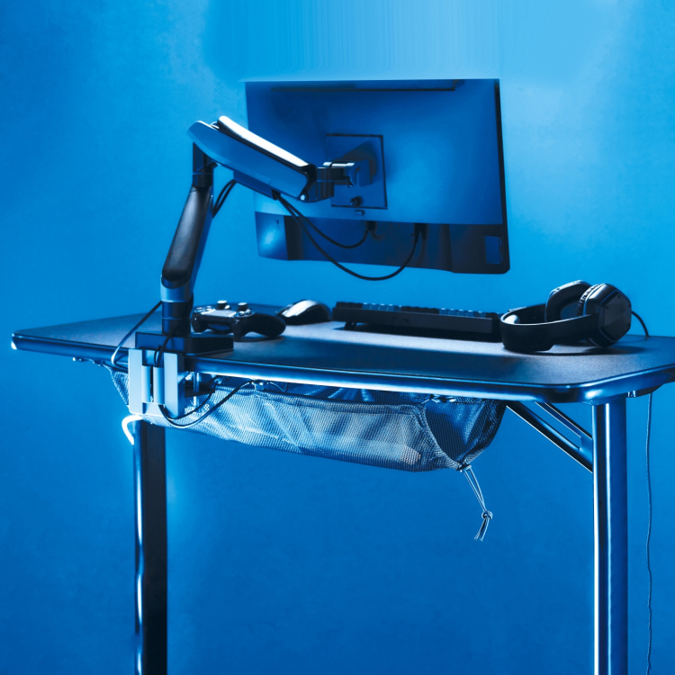 LogiLink Kabelnett for skrivebord 69x34 cm, svart