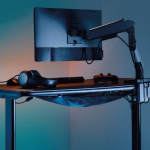 LogiLink Kabelnett for skrivebord 69x34 cm, svart