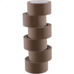 LogiLink Pakketape Quiet 48 mm x 66 m, brun 6-pakning