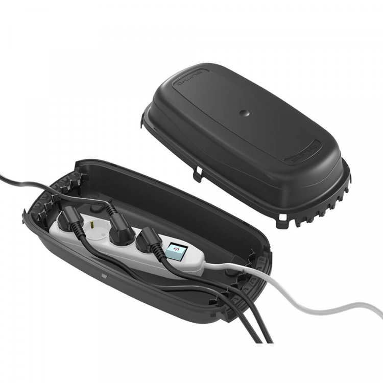 D-LINE Beskyttelsesboks for Grenuttak for Utendørs Bruk Sort D-LINE Beskyttelsesboks for Grenuttak for Utendørs Bruk Sort