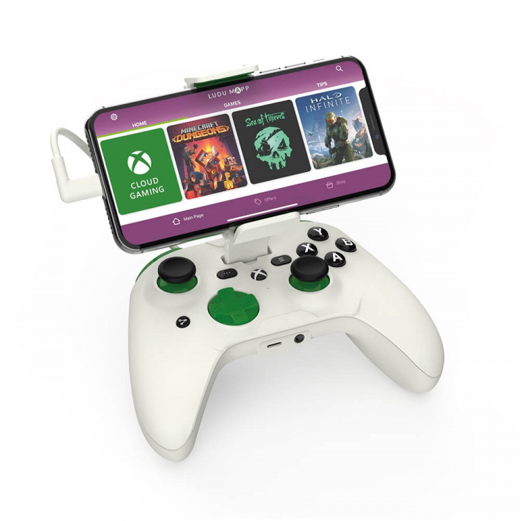 RIOTPWR Gaming Controller iOS Xbox Pro Cloud-baseret Hvit