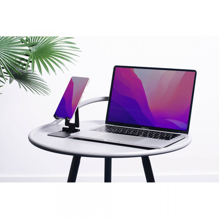 Desire2 Sammenleggbar Telefonholder Aluminium Svart