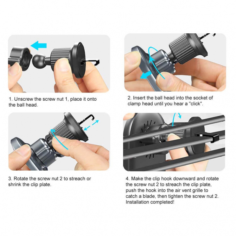 Gear MagSerie Mobilholder Ventilasjon MagSafe Charge 15W Trådløs Gear MagSerie Mobilholder Ventilasjon MagSafe Charge 15W Trådløs