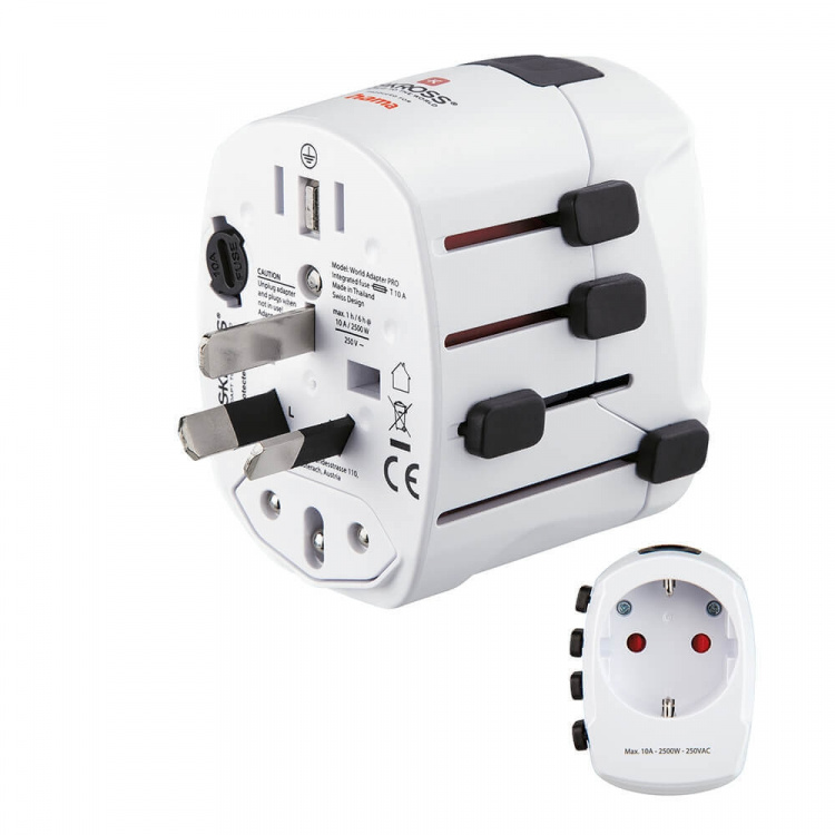 Hama Reiseadapter Verden Pro EU-WORLD 3-stift Hama Reiseadapter Verden Pro EU-WORLD 3-stift