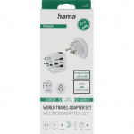 Hama Reiseadapter Verden Pro Light USB 3-stift