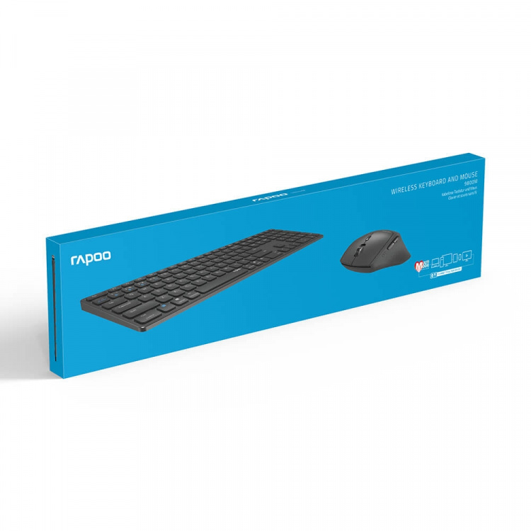 Rapoo Tastatur/Musesett 9800M Trådløs Multimodus