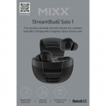 MIXX Hodetelefon Solo 1 In-Ear TWS Svart MIXX Hodetelefon Solo 1 In-Ear TWS Svart