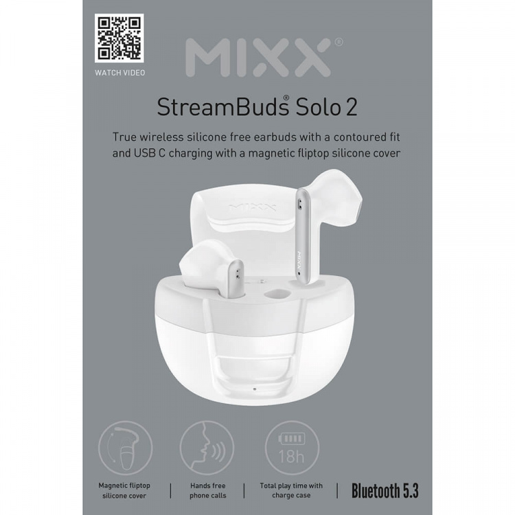 MIXX Hodetelefon Solo 2 In-Ear TWS Hvit