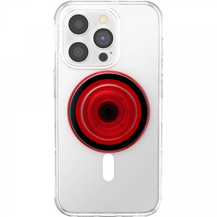 PopSockets PopGrip for Magsafe Danger Red Translucent PopSockets PopGrip for Magsafe Danger Red Translucent