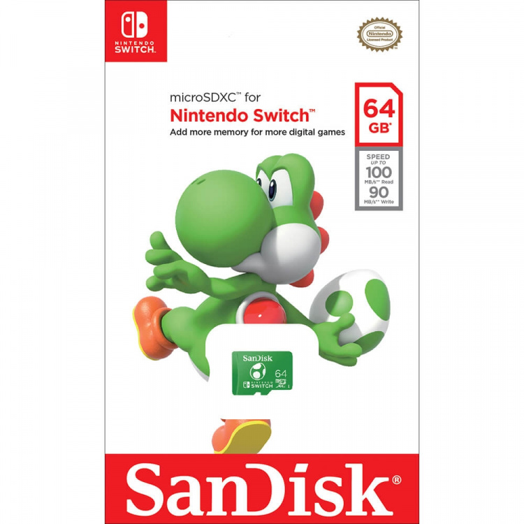 SanDisk MicroSDXC Nintendo Switch 64GB UHS-I Yosi SanDisk MicroSDXC Nintendo Switch 64GB UHS-I Yosi