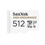 SANDISK Minnekort MicroSDXC 512GB High Endurance med adap SANDISK Minnekort MicroSDXC 512GB High Endurance med adap