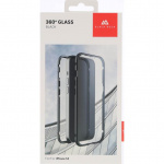 BLACK ROCK Mobildeksel 360° Glass Transp/Svart - iPhone 14