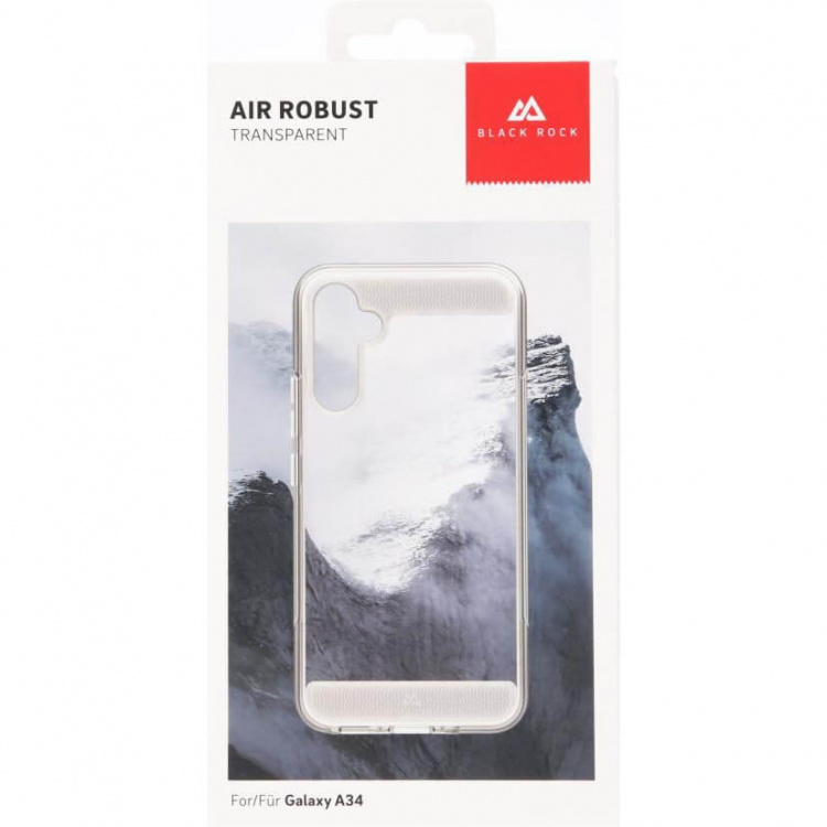 BLACK ROCK Mobildeksel Air Robust Transparent - Samsung A34 5G