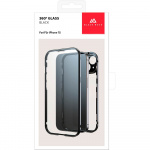 BLACK ROCK Mobildeksel 360° Glass Transp/Svart - iPhone 15