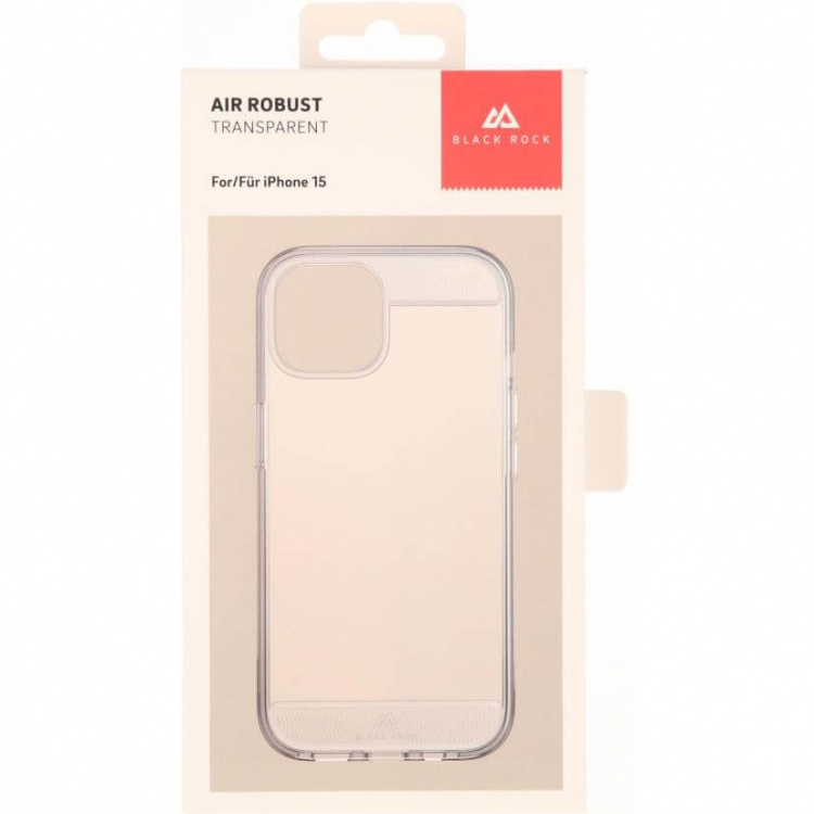 BLACK ROCK Mobildeksel Air Robust Transparent - iPhone 15