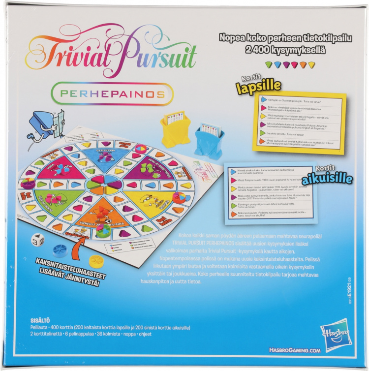 Hasbro Trivial Pursuit Family Edition trivia-spill, 2017 FI Hasbro Trivial Pursuit Family Edition trivia-spill, 2017 FI