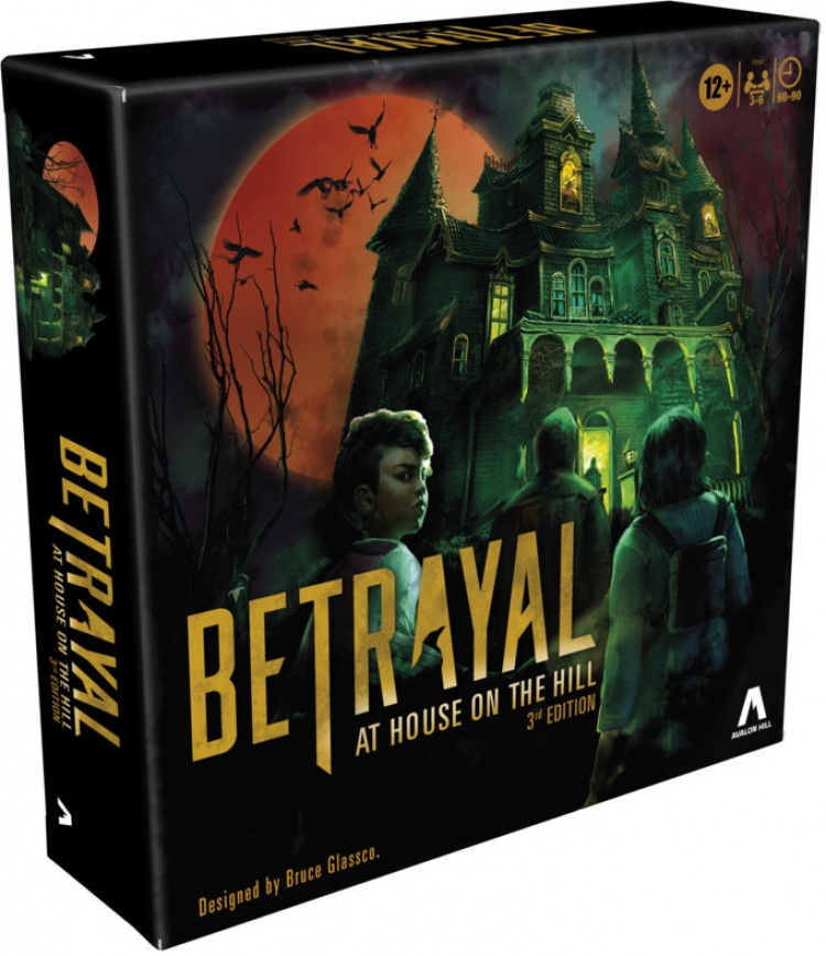 Hasbro Avalon Hill Betrayal at House on the Hill 3. utgave brettspill, EN