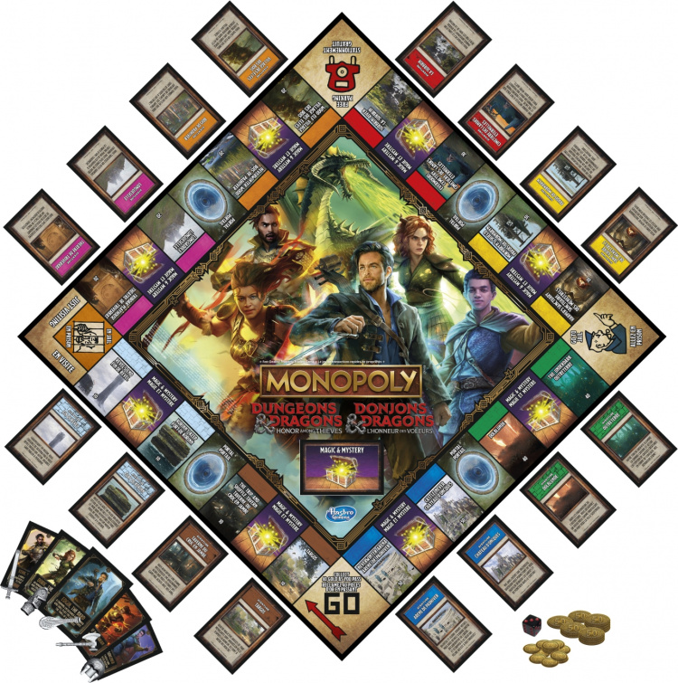 Hasbro Gaming Monopoly Dungeons and Dragons brettspill, EN