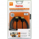 HAMA HDMI kabel ethernet 1,5m svart Flexislim TL
