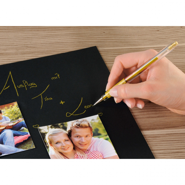 Hama Albumpenn Hybrid Gel 2 stk. Gull/Sølv