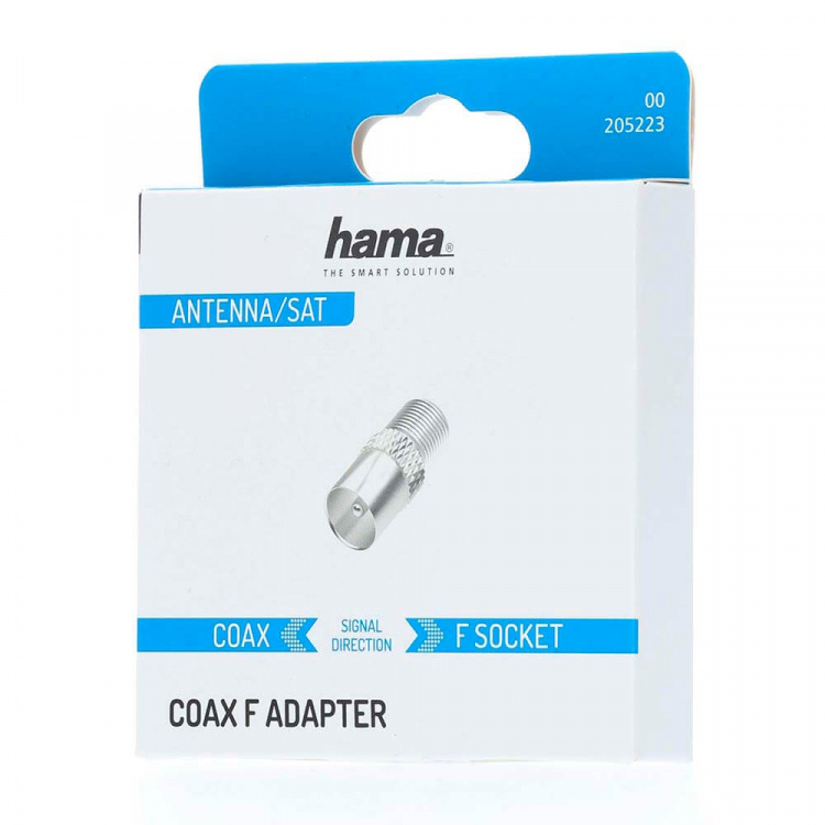 Hama SAT-mottaker Adapter F-uttak Hunn - Coax Hann