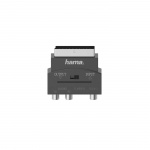 HAMA Adapter 3xRCA Och S-Video Scart Hane-Hona Svart