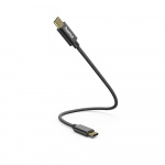 Hama Ladekabel USB-C till USB-C 0.2m Svart Hama Ladekabel USB-C till USB-C 0.2m Svart