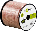 Goobay Høyttalerkabel transparent CU 100 m spole, tverrsnitt 2 x 1,5 mm²