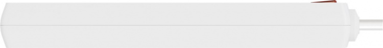Goobay Stikkontakt med bryter, 6 uttak, 5 m, hvit jordet stikkontakt for innendørs bruk