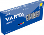 Varta LR03/AAA (Micro) (4103) batteri, 10 stk. eske alkalisk manganbatteri, 1,5 V