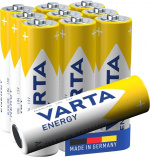 Varta LR6/AA (Mignon) (4106) batteri, 10 stk. i eske, alkalisk manganbatteri, 1,5 V Varta LR6/AA (Mignon) (4106) batteri, 10 stk. i eske, alkalisk manganbatteri, 1,5 V