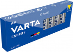 Varta LR6/AA (Mignon) (4106) batteri, 10 stk. i eske, alkalisk manganbatteri, 1,5 V Varta LR6/AA (Mignon) (4106) batteri, 10 stk. i eske, alkalisk manganbatteri, 1,5 V