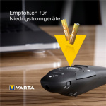 Varta LR03/AAA (Micro) (4103) batteri, 12 stk. eske alkalisk manganbatteri, 1,5 V